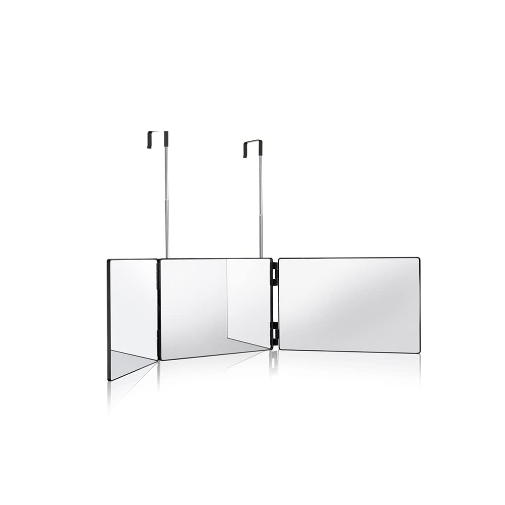 Широкий обзор макияжа регулируемый регулируемый устойчивый к HD зеркало позволяет вам видеть заднюю часть поставляется с расческой Трехстороннее зеркало, 360°