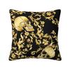 Rococo Kaleidoscopic Floral Cushion Cover 45x45cm European Baroque Art Velvet Nordic Throw Pillow Living Room Decoration