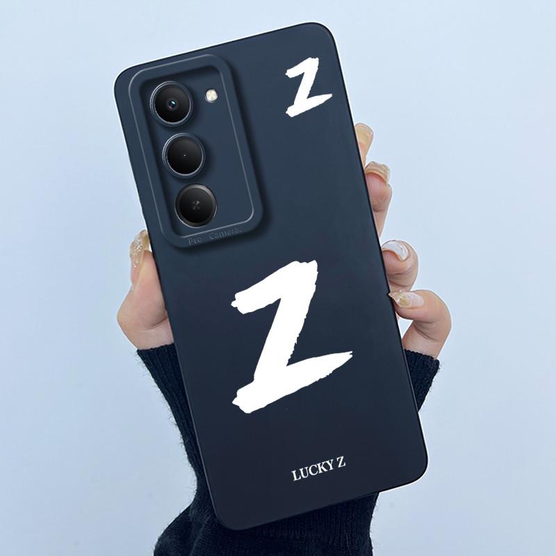 For Xiaomi Redmi 15 5G Cover Case Cute Initial Letters Couple Silicone Soft Matte Phone Bumper for REDMI15 5G Shockproof Casing