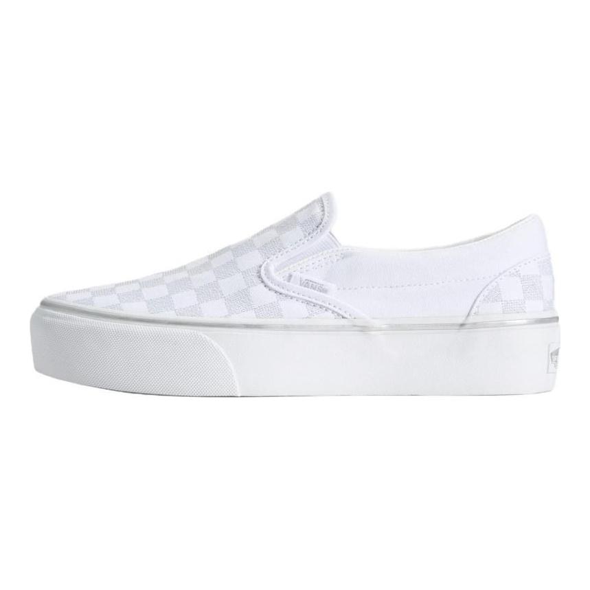 Vans КЛАССИЧЕСКИЕ СЛИПОНЫ Поддержка Скейтбордические Кроссовки Унисекс Белые Кеды VN000EA9SLV