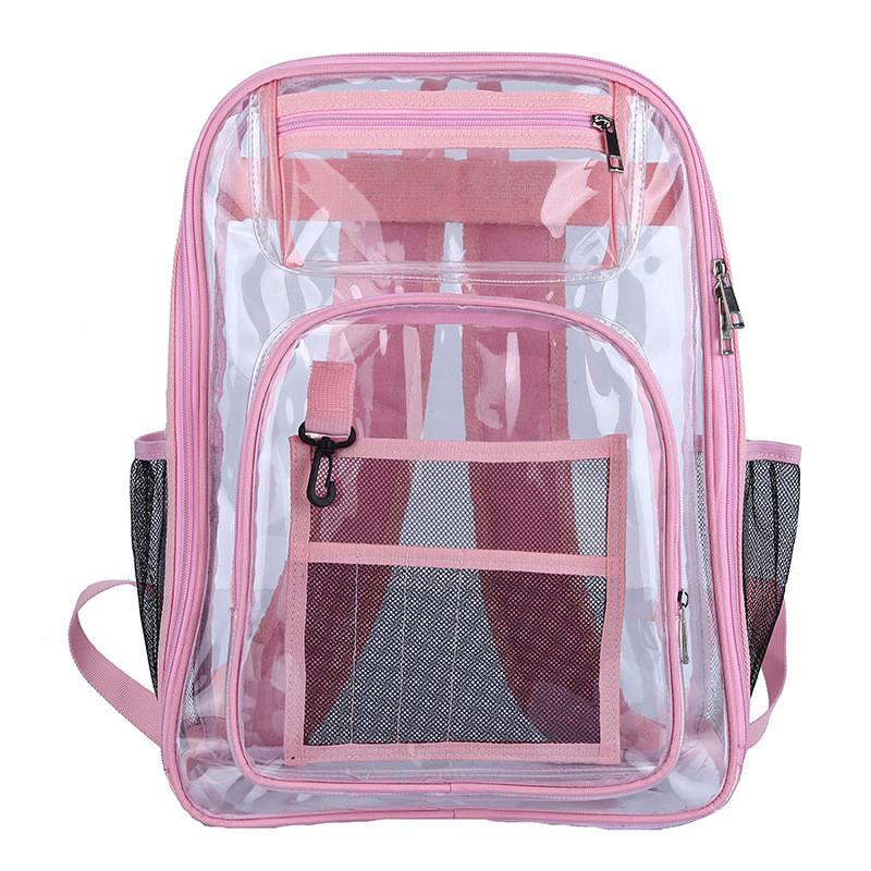 Pvc Transparent Backpack With Waterproof Design For Daily Use And Laptop