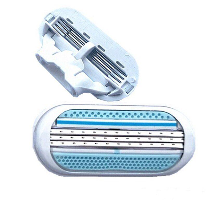 4 шт., женские лезвия для бритвы, 3-слойные женские лезвия для бритья, одноразовые лезвия для бритья