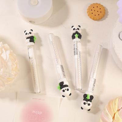 Милый ластик в виде панды, телескопический ластик для карандашей с изображением панды, школьный канцелярский товар, детские забавные ластики