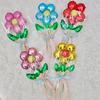 10pcs Romantic Daisy Rose Flower Balloon Colorful Five Petal Flower Balloon  Wedding Birthday Party