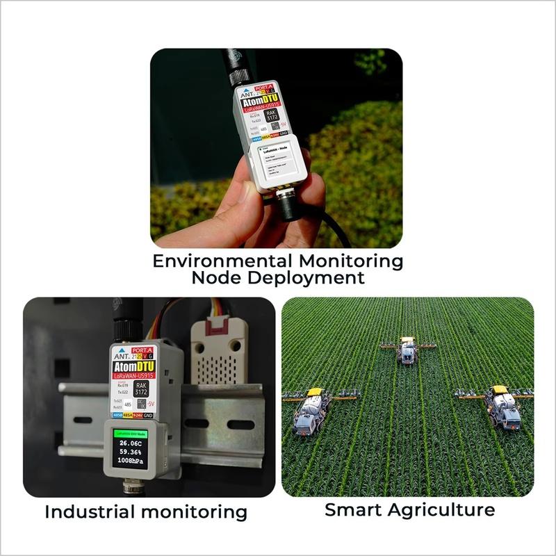 Atomic DTU Lorawan Base Lorawan Programmable Data Transmission Unit US915 STM32WLE5CC