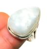Rainbow Moonstone Gemstone 925 Silver Plated Handmade Jewelry Ring Size 7