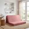 Folding Sofa Bed 120 x 67 x 45 cm Pink