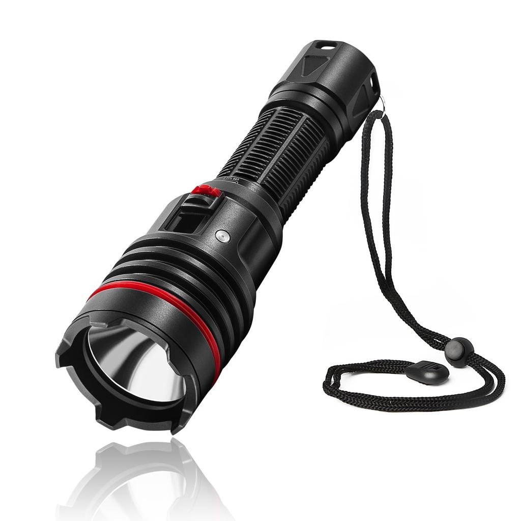 Diving LetonPower 2000 Lumens Underwater 100m Diving Charging Diving Underwater Spotlight Long Shot Diving Light Light, Light, Light, Type-C Light,