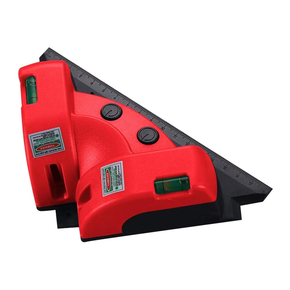 Высококачественный 90° инфракрасный лазерный уровень, перезаряжаемый, высокая точность, лазерный измеритель земли, лазерный измерительный инструмент