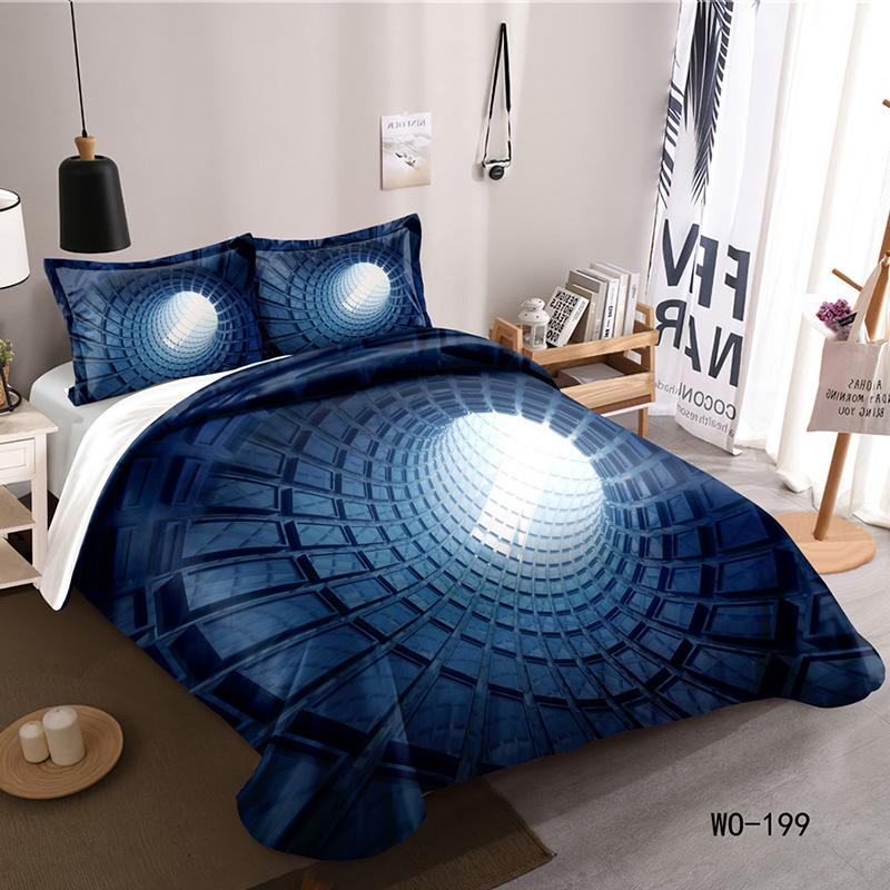 RunGrape 3D Пододеяльник Постельное белье Двуспальный Полуторный Королевский размер 240x220 Скандинавский Чехол на кровать 150 Евро Постельное белье Покрывало 200x200