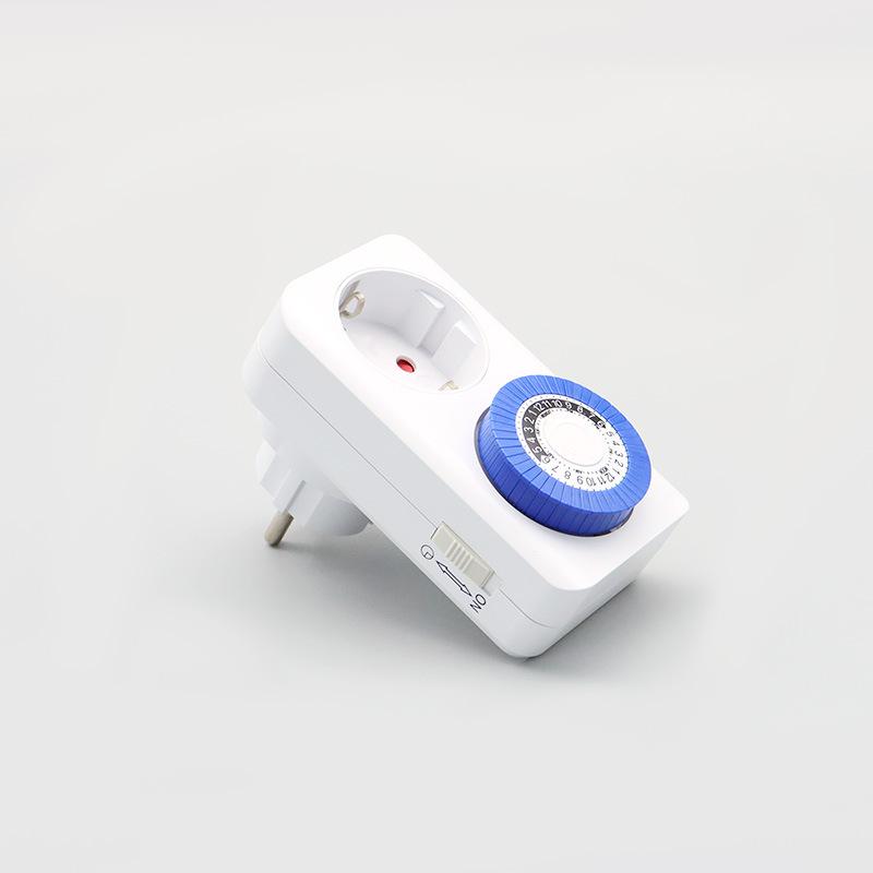 Немецкая механическая розетка-таймер с функцией 24-часового цикла, нормально разомкнутая, переключающая, энергосберегающий таймер