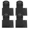 4Pcs/Set Furniture Leg Adjustable Height Aluminum Alloy Square Support for Sofa Cabinet80mm