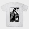 Ретро Рубашка с принтом Roxy Music Брайан Ферри Классическая Белая Унисекс S-234XL Унисекс Футболка