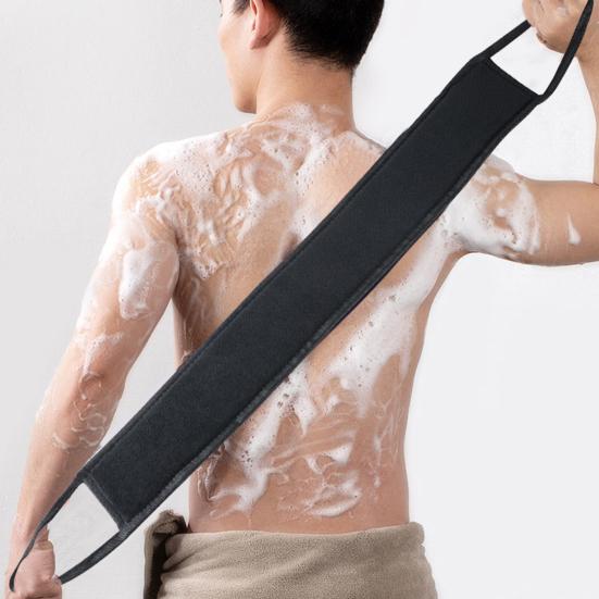 Банное полотенце, гладкая салфетка для пилинга кожи со встроенным шнурком, аппликатор для равномерного нанесения на спину, блестящий аксессуар для ванны