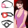 Factory Head Harness with Lip Gag O Ring Open Mouth Oral Sex Gag BDSM Fetish Bondage Restraints Erotic Toys For