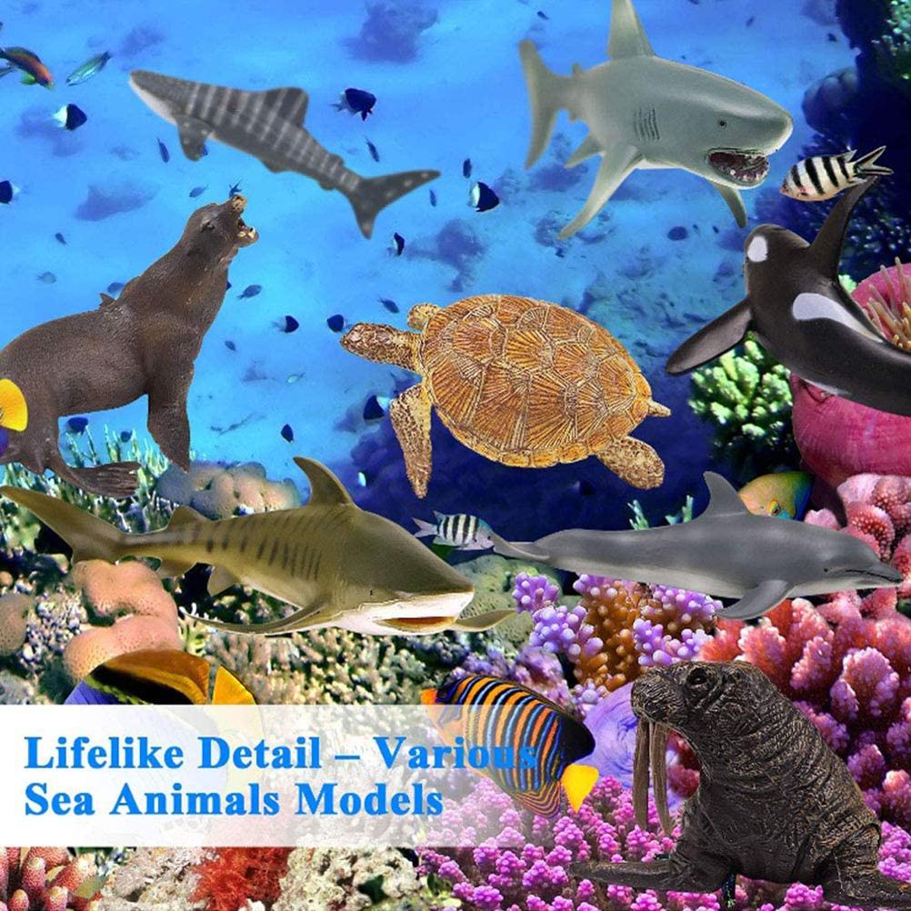 6 шт./компл. Морская игрушка, имитация животных, игрушка для ванны, морские фигурки, игрушка для детей, подарок