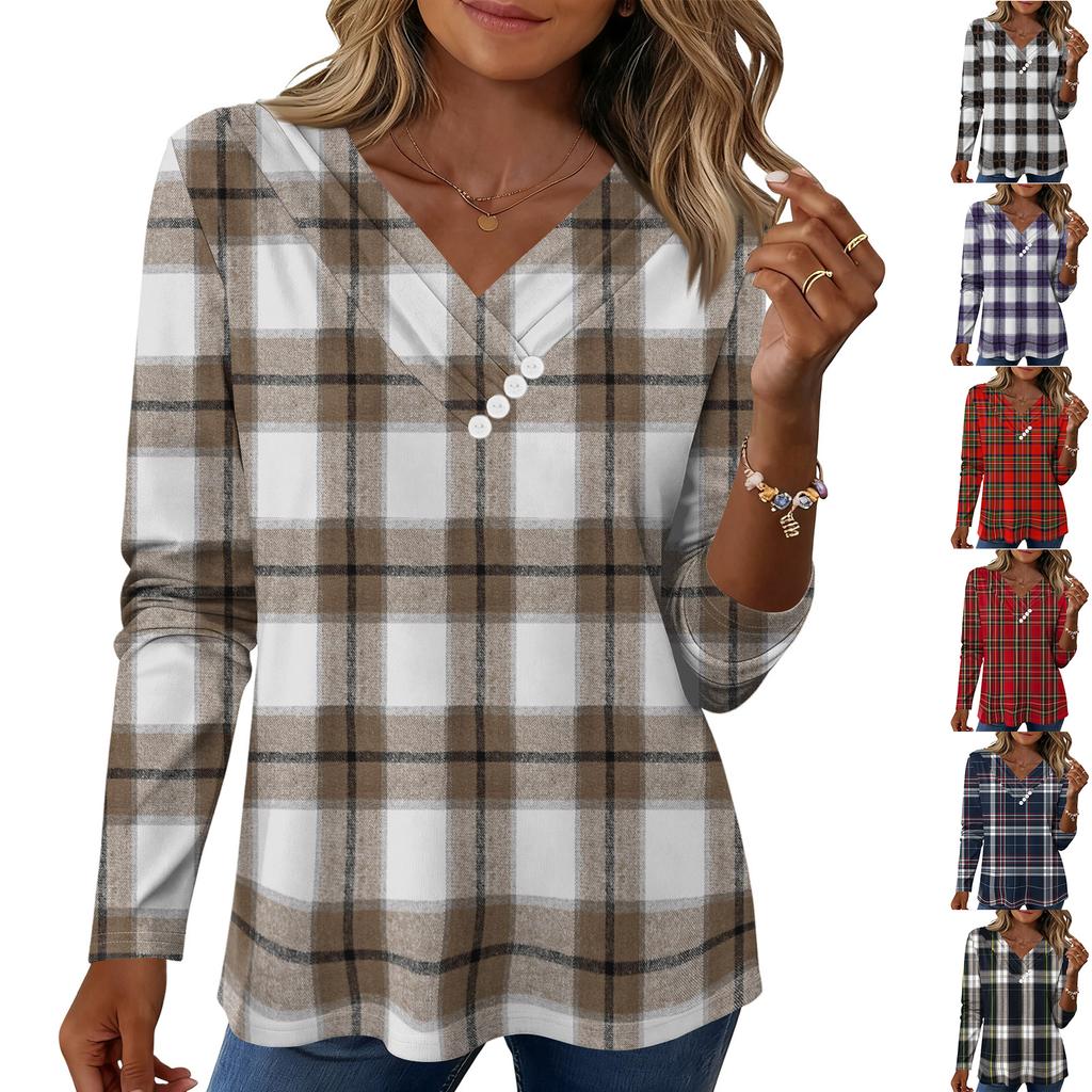 Womens Sweaters V-neck Long Sleeve Shirts Fall Outfits Fashion Winter Clothing Side Slit