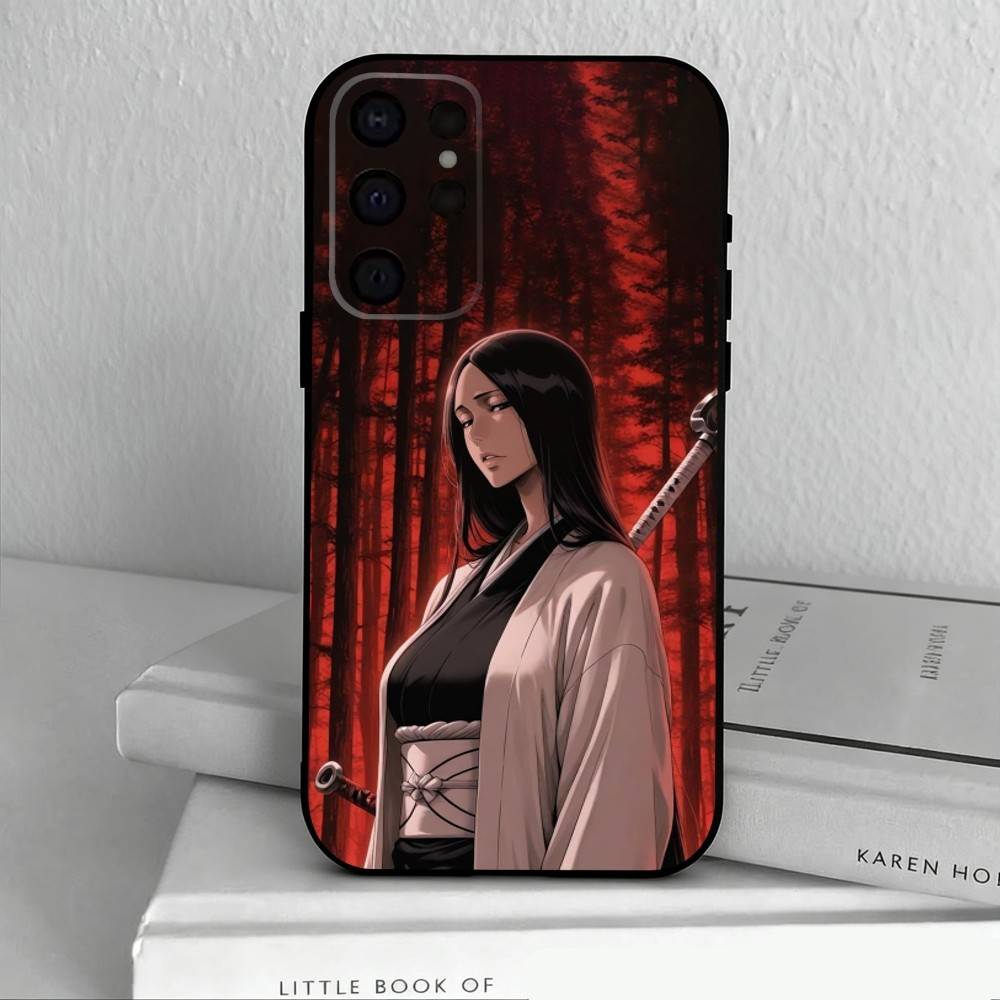 Чехол для телефона R-Retsu Unohana B-Bleachs для Samsung S25,24,23,22,30,21,10,9,Ultra,Plus,Lite,FE,4,5 G Мягкий черный чехол
