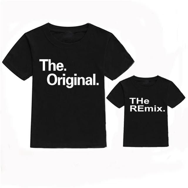 Original Remix Father Love Father Father T-Shirt Dad Dad And My Clothes Big Man And Little Man Me And Dad Clothes Cotton T Shirt