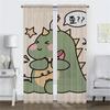 Shades Dinosaur Curtains for Living Room Curtain Home Interior Curtains 2 Pieces Tulle for Bedroom Partition Kitchen Blackout