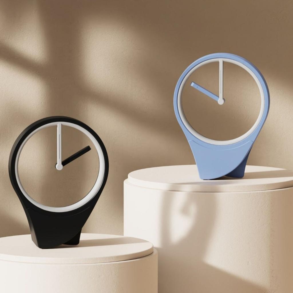 No Dial Floating Clock Minimalist Desktop Aesthetic Ornament Modern Clock Home Decoration for Office Living Room Gift B