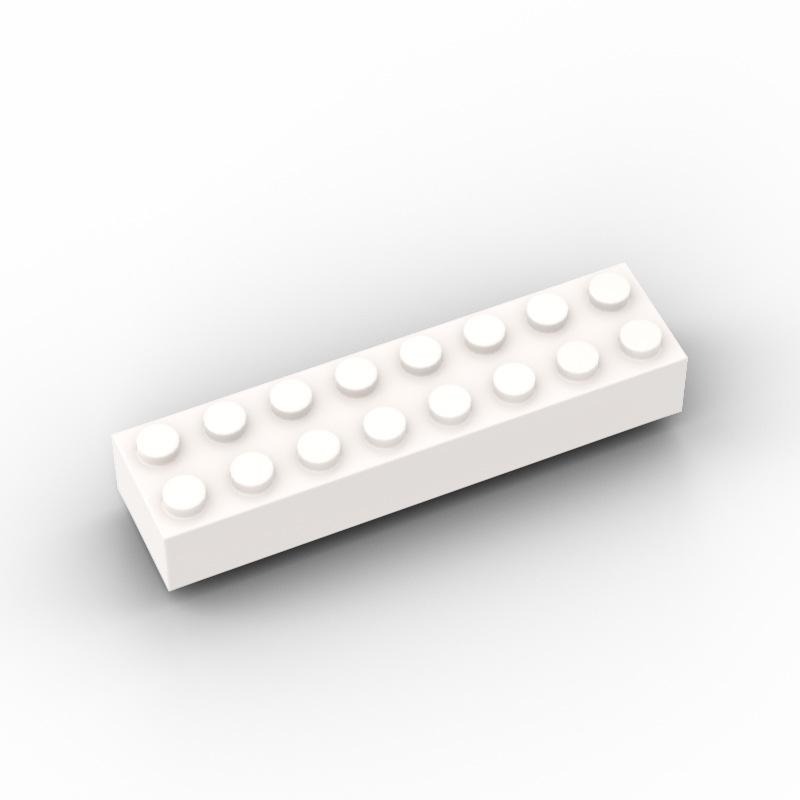 100 шт. Детали MOC 3007 93888 Кирпичик 2 x 8 Совместимые Кирпичики DIY Сборка Строительные Блоки Частицы Детская Головоломка Мозговая Игрушка Подарок