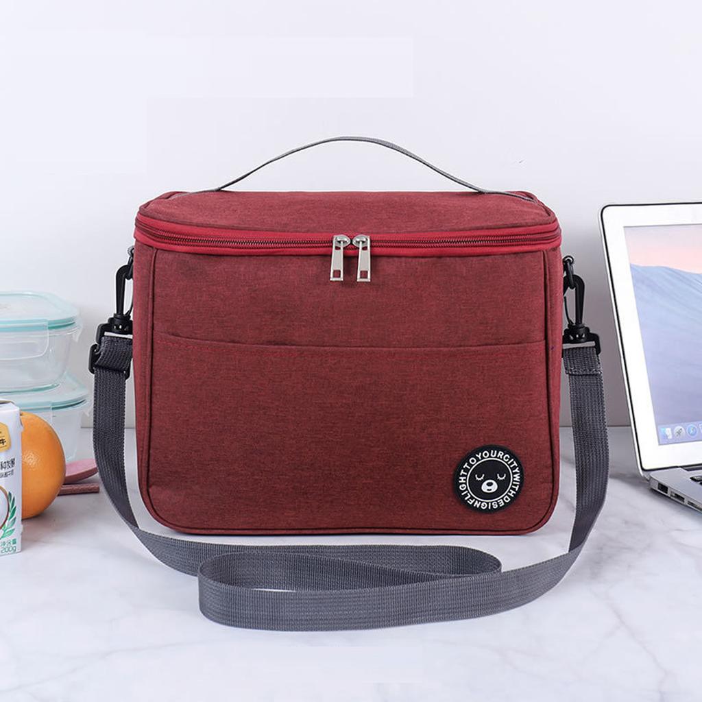 (Софиелес)Изолированная коробка для обеда для пикника, портативная охлаждаемая сумка, водонепроницаемая сумка для обеда большой емкости, сумка для пикника