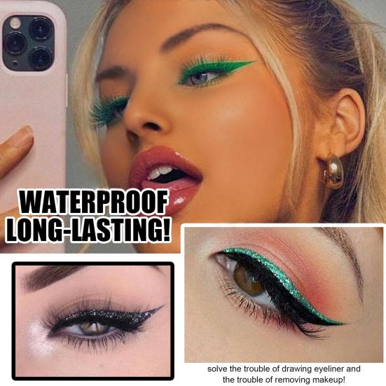 8 Pairs Lazy Eye Shadow Eyelash Patch Waterproof Glitter Eyeshadow Eyelashes Makeup Stickers Eye Makeup Stickers with False Lashes Shadow