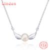 Линдон Стерлингового Серебра 925 Классическое Женское Ожерелье Кулон Циркон Модный Подарок
