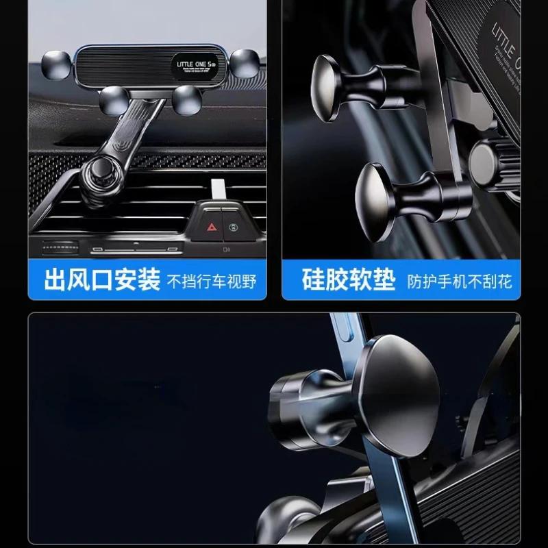 Car Air Vents Clip Mount Stand Extension Rod 360° Rotatable Gravity Car Phone Holder In Smartphone Holder Bracket GPS Support
