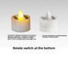 Solar Powered Candle Tea Lights Flameless Fake LED Electronic Candles Outdoor Christmas Small Tea Candles Home Decor