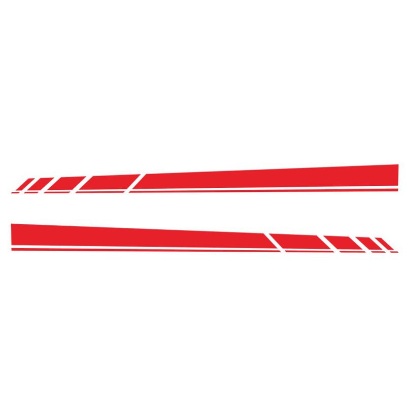 2pcs D-1227 Car Side Skirt Sticker Long Stripe Shelter Scratches Film Wrap Stickers Tuning Diy