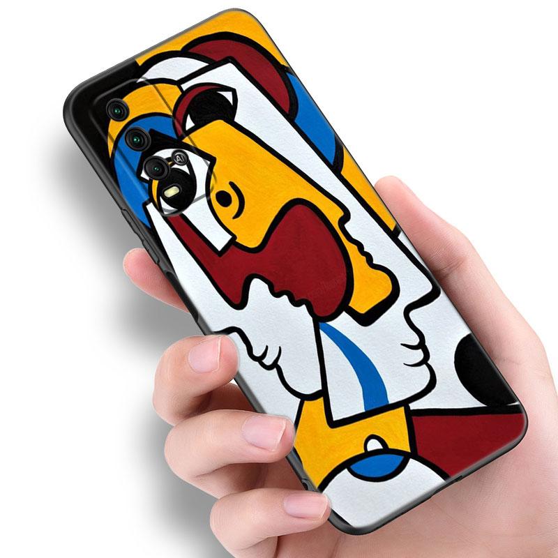 Picasso Abstract Art Painting Phone Case For Xiaomi Redmi Note 5 6 9T K20 K40 K50 Pro 7A 8A 9A 9C 9i 10A 10C A1 S2 Black Cover