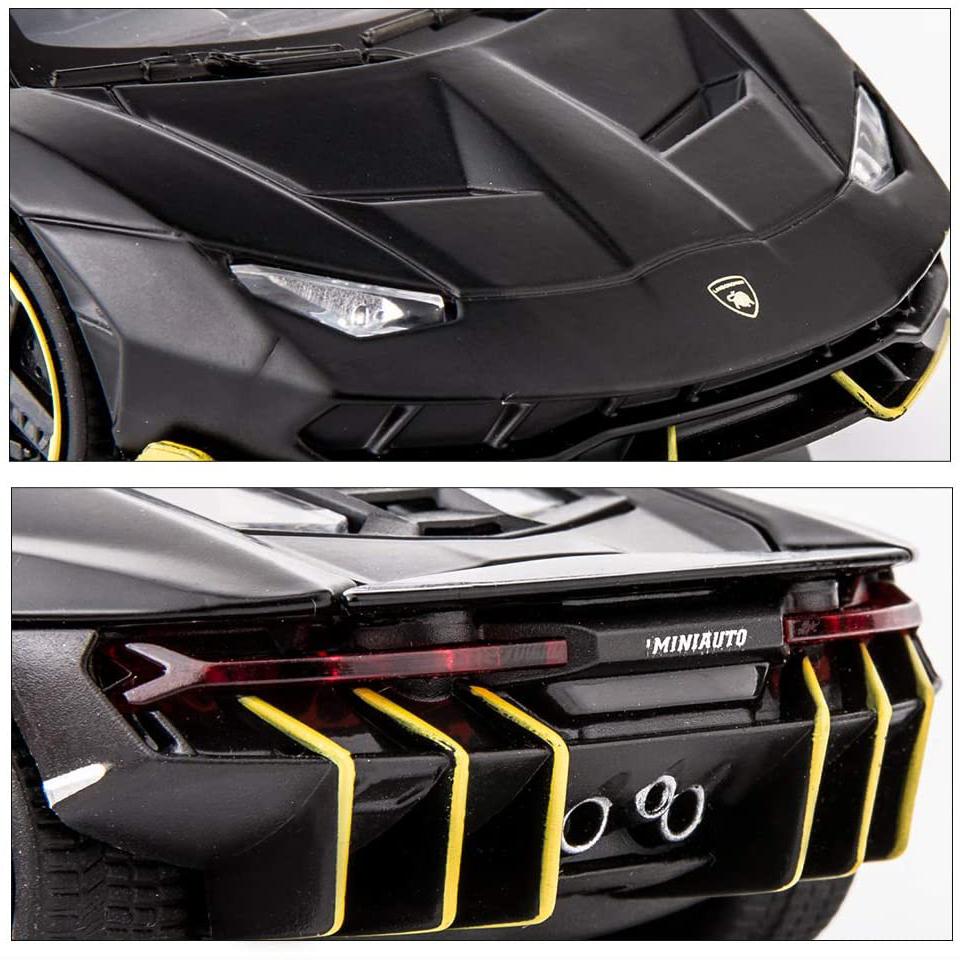 1:32 Lamborghini LP770, модель автомобиля, игрушка, со звуком и светом, откатной автомобиль, игрушки из цинкового сплава для детей, подарок для мальчиков и девочек