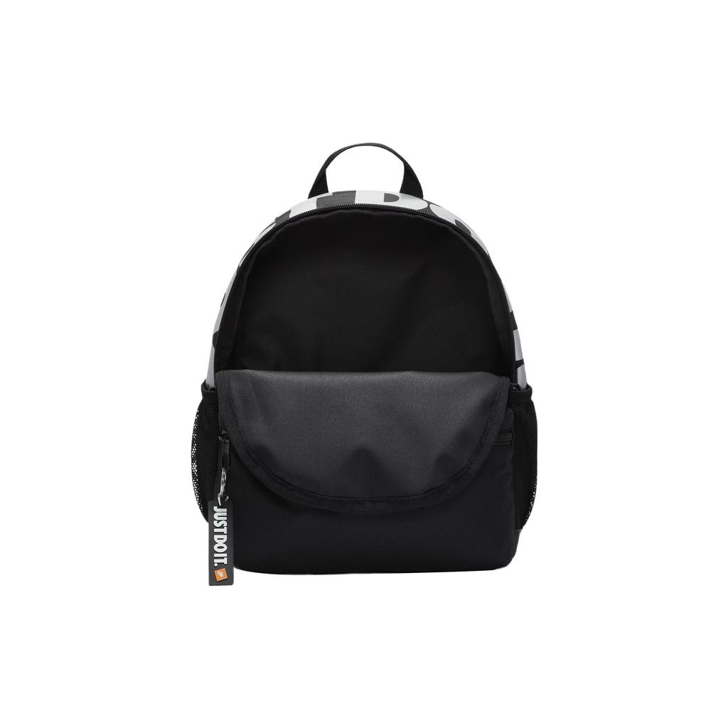 Nike Mini Logo Polyester Backpack Unisex Backpacks Silver Gray DR6091-011