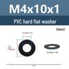 Yigu Black Nylon PVC Sealing Washer M4/M5: Thick, Insulating Plastic for Screws