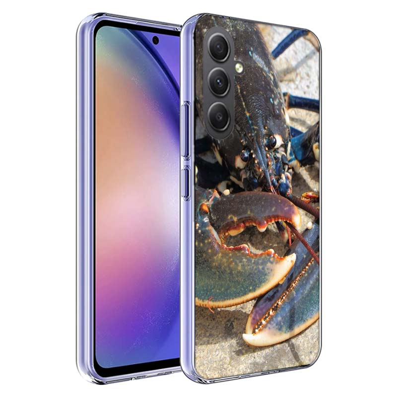 Чехол для телефона с живым лобстером для Samsung A17 A37 A57 A07 A16 A26 A36 A56 A06 A02S A12 A22 A32 A52S A04S A14 A24 A34 A54 A03 A13 A33 A