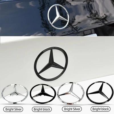 Автомобильная наклейка Для Mercedes Benz Для Mercedes Benz C177 CLA 14-19 Год 3D ABS серебристый/Черный задняя часть автомобиля Хвост Багажник эмблема значок наклейка