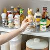 Storage Turntable 360° Rotating Storage Tray Organizer Transparent Round Storage Box for Kitchen Bathroom Cabinet