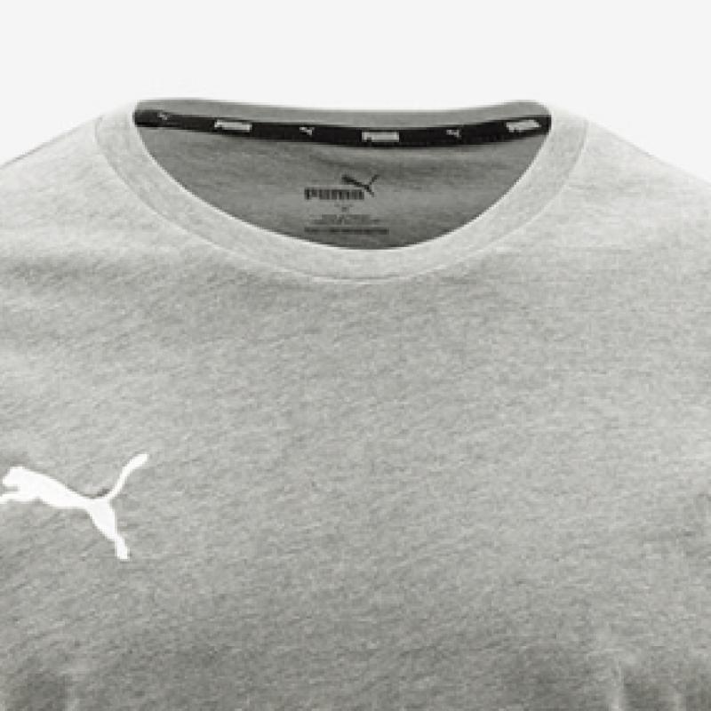 Puma Galleria Puma Футболка с коротким рукавом Team Goal Casual Серая с круглым вырезом