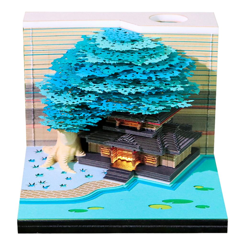 Календарь «Часы» 2026 3D блокнот для заметок Календарь со светодиодной подсветкой 3D художественный календарь Бумажная резьба Художественный блокнот для заметок для домашнего декора