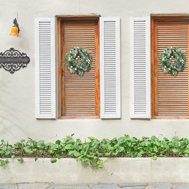 Искусственные листья эвкалипта, венок, имитация гирлянды с ягодами для свадебной вечеринки, входная дверь