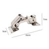 180 Degree Hinges Frameless Cabinet Hinges Hydraulic Soft Close Hinges Kitchen Cupboard Doors Hinges Cold Rolled Steel Material