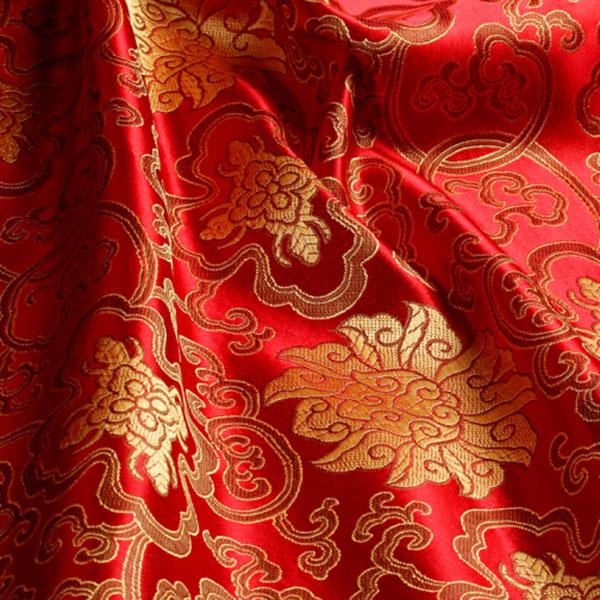 1 м китайская ткань с вышивкой, парча, атласная ткань ручной работы «сделай сам»