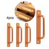 4pcs Sliding Barn Door Handle Pull Wood Door Handle Furniture Hardware Aluminum Cabinet Cupboard Interior Balcony Door Pull