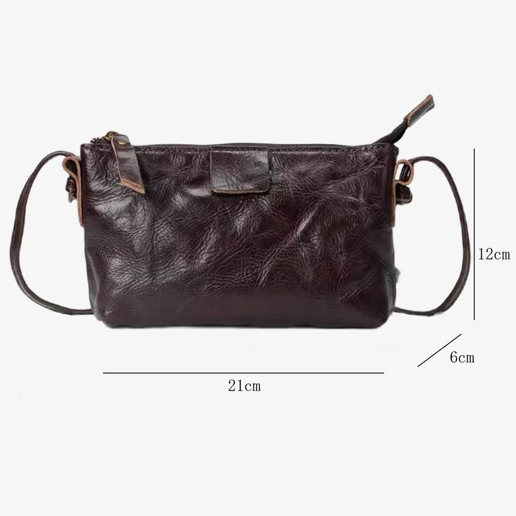 Johnature Универсальная и минималистичная маленькая сумка кроссбоди из натуральной кожи, однотонная, из мягкой коровьей кожи, мини-сумка на плечо