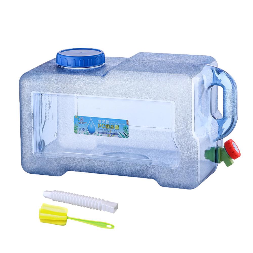 18 л/20 л/22 л Контейнер для воды с краном и ручкой Канистра-куб для воды Емкость для хранения воды Фляга для питья, купания, кемпинга, пеших походов