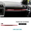 Real Soft Carbon Fiber Sticker For Porsche Cayenne 2003 2004 2005 2006 2007 2008 2009 2010 Glove Box Decor Interior Accessories.