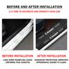 Carbon Fiber Car Door Sill Threshold Protector Stickers Decals For Peugeot 208 3008 308 206 2008 207 107 508 406 407 Accessories