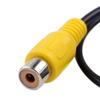 Upgraded Car Reversing Camera Adaptor Cable Fakra Female To RCA Female Compatible Wth C/E/GLKS80L 30cm/12-inches